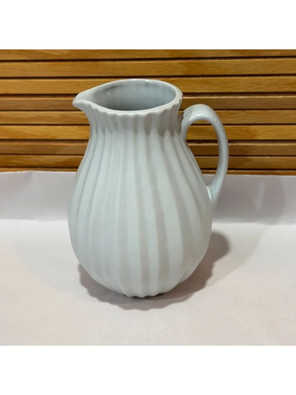 Vintage 1990s Dansk Vesi Pewter Grey Pleated Ribbed 5.5